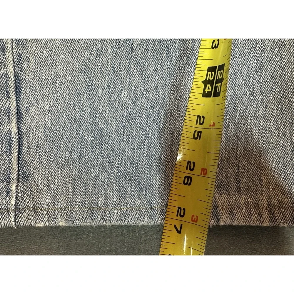 Levi's 501 Jeans Mens Light Wash Blue Denim Button Fly Straight Leg Size 36x30
